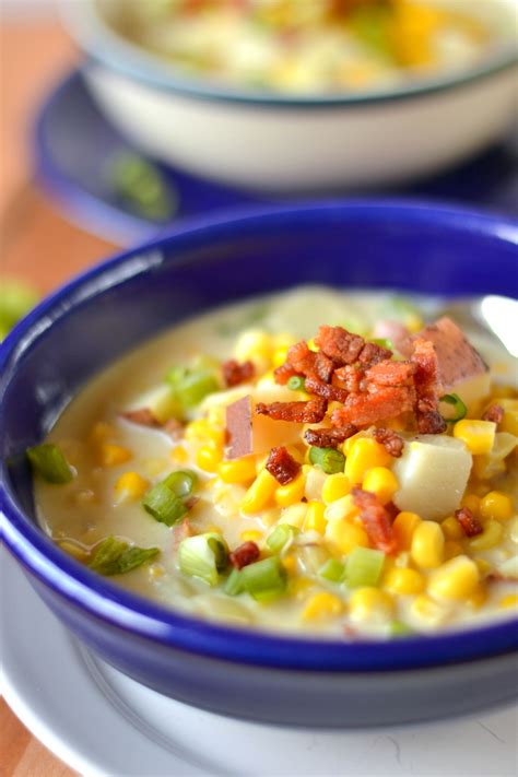 Cream of Corn Soup with Bacon