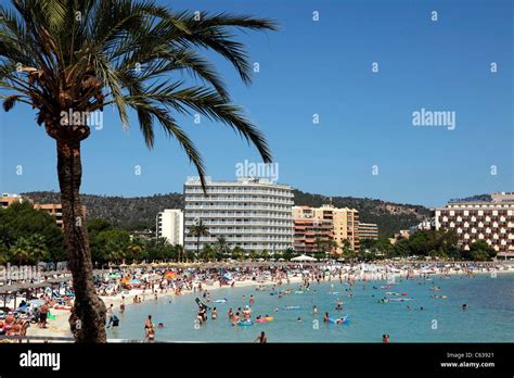 Beach Magalluf, Palma Nova , Majorca, Spain Stock Photo - Alamy