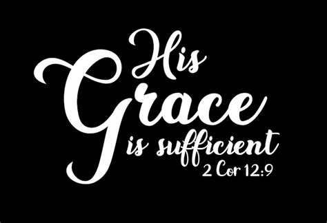 His Grace is Sufficient Digital Files svg png jpg dxf eps | Etsy