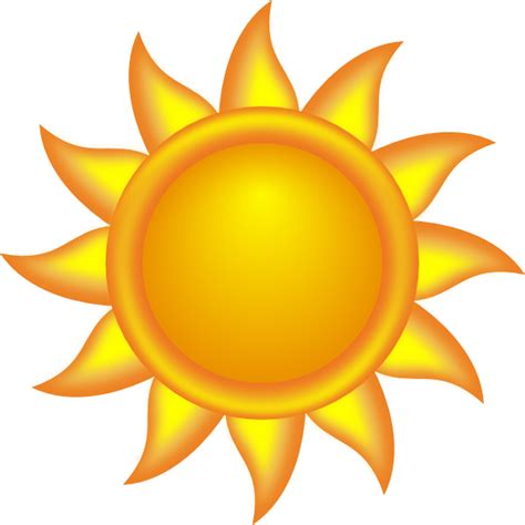 Sun Clipart | Decorative Sun clip art - vector clip art online, royalty free ... | Sun clip art ...