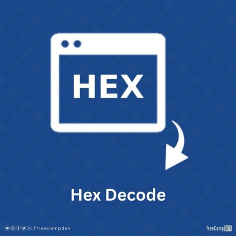 Hex Decode - FreeCamp DEV