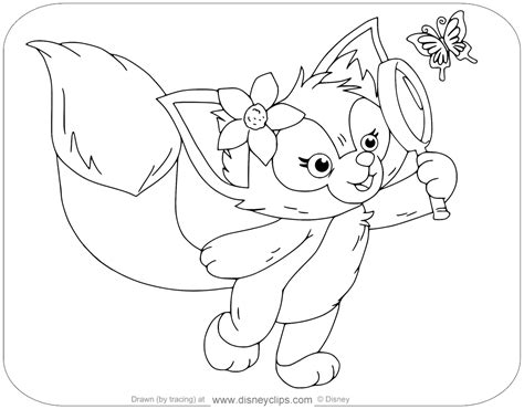 Duffy The Bear And Friends Coloring Pages Disneyclipscom