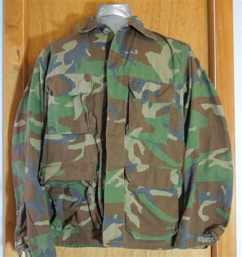 Vintage US Army Green CAMOUFLAGE JACKET Field Fatigue Mens Medium ...