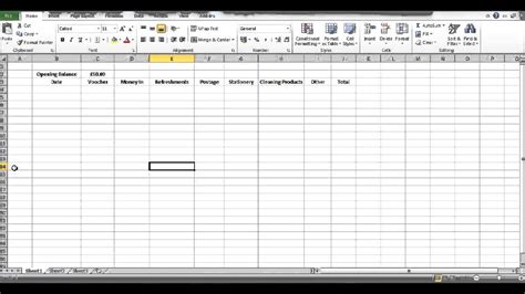 How to Create a Petty Cash Template using Excel - Part 2 - YouTube