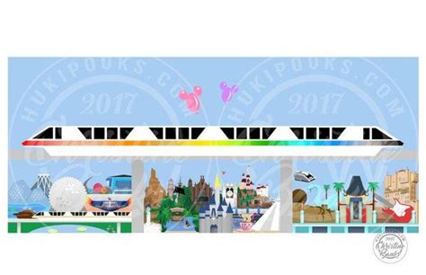 This monorail features all the Walt Disney World monorail colors as ...