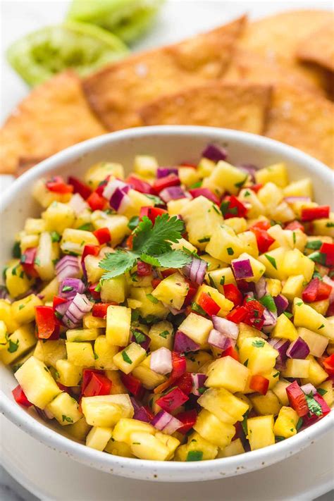 Fresh Pineapple Salsa Recipe | Little Sunny Kitchen