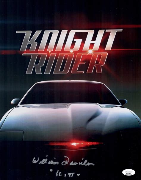 William Daniels Signed KITT Knight Rider 11x14 Metallic Photo Autograph ...