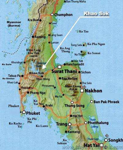 Surat Thani to Khao Sok National Park - Bicycle Touring Route - Bicycle Thailand