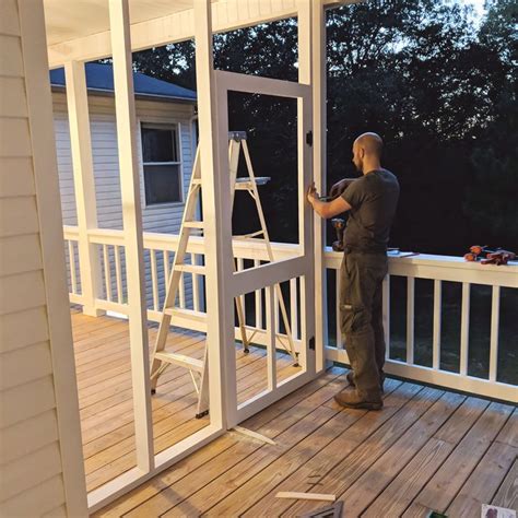 Create a Stunning Screened Porch with a DIY Screen Door