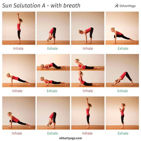 Learn how to do a basic Sun Salutation A and synchronise your breath to the movements of your ...