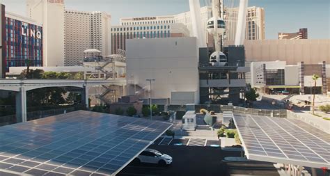 Tesla debuts massive V3 Supercharger station in the heart of Las Vegas ...