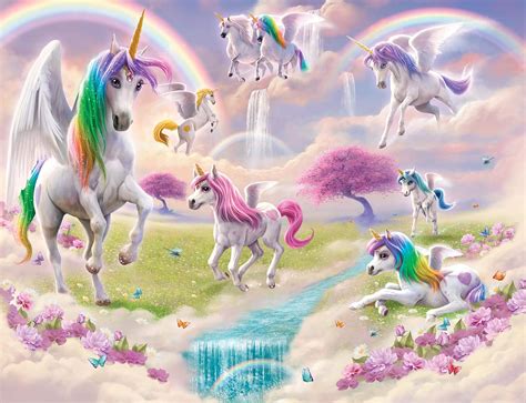 Walltastic Wandbild Unicorn, Tapete, Multi, 8 ft x 10 ft, 46245 : Amazon.de: Baumarkt