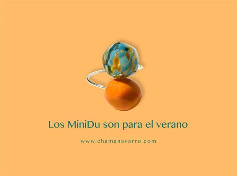 MiniDu, anillos de vidrio Murano y plata – Chama Navarro