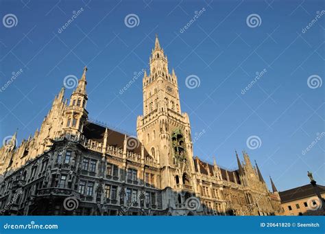 Munich City Hall stock photo. Image of downtown, center - 20641820