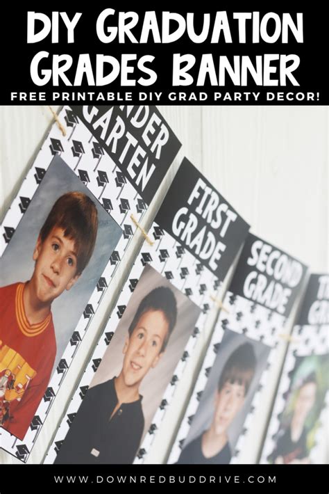 DIY High School Graduation Banner pin 4 - Down Redbud Drive