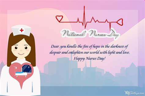 Happy National Nurses Day Wishes Cards Maker Online