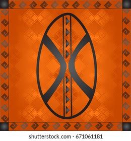 African Culture Symbolic Ornaments African Tribes Stock Vector (Royalty Free) 671061181