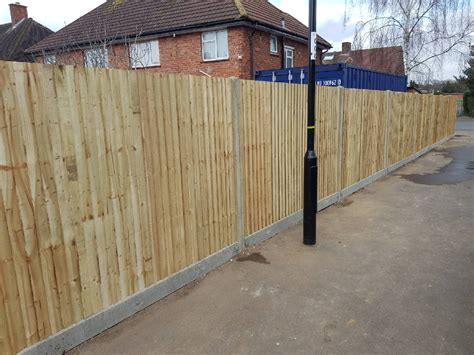 Close board fencing with concrete posts in Addiscombe by South London ...