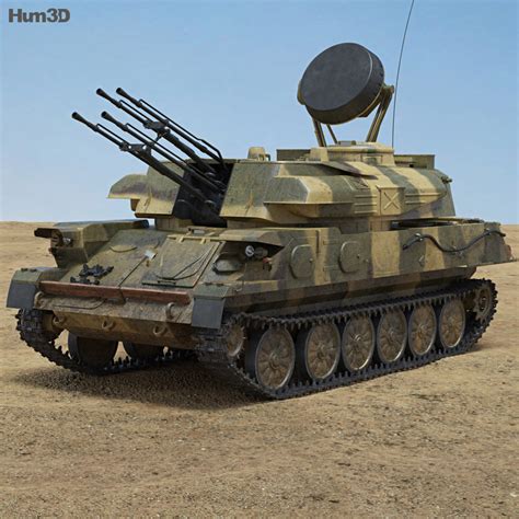 ZSU-23-4 Shilka 3D model - Military on Hum3D