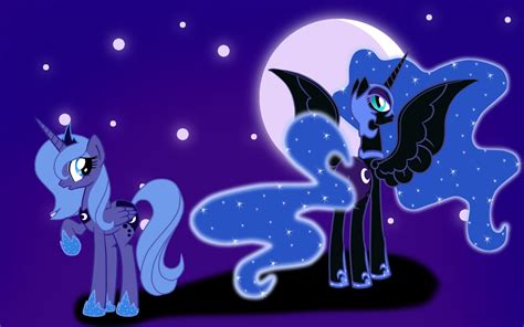 File:FANMADE Luna and Nightmare Moon by mlpazureglow.jpg