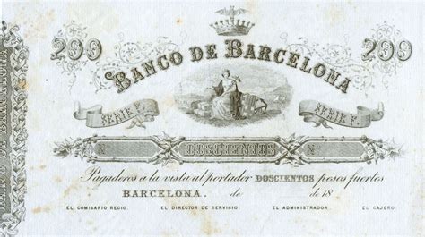 Banknote Index - Banco De Barcelona