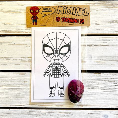 Spiderman Inspired Party Favors Spider-man Party Favors | Etsy