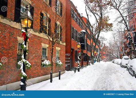 Boston Winter stock image. Image of common, building, preserved - 4482587