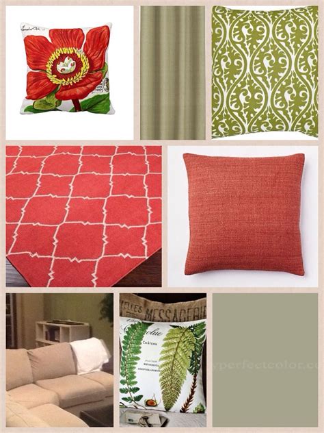 Sage Green and Red Color Scheme | Living room color schemes, Sage green bedroom, Red color schemes