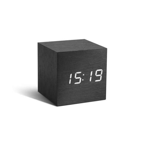 Cube Click Clock - Black | Xcite Alghanim Electronics - Best online shopping experience in Kuwait