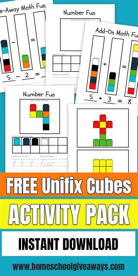 Free Unifix Cubes Printables for Beginner Math