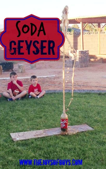 Simple Science: Mentos and Soda Geyser - The Joys of Boys