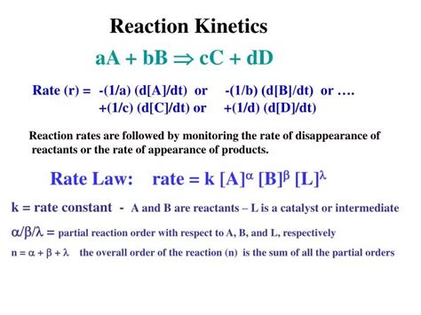 PPT - Reaction Kinetics PowerPoint Presentation, free download - ID:4567208