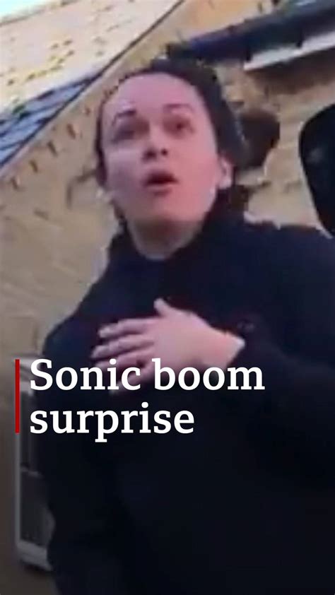 People's sonic boom surprise caught on camera | The sonic boom heard across many parts of ...