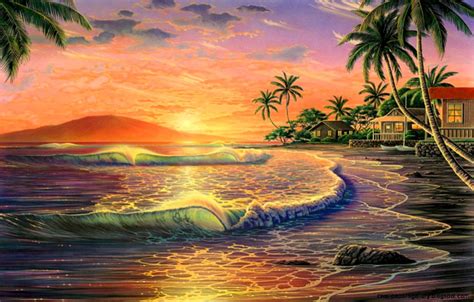 Hawaiian Sunrise Wallpaper | Wallpapers Gallery