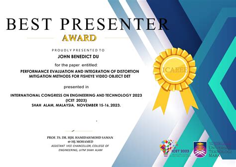 MS EcE alumnus Du is best presenter at ICAEEE 2023 | News | Ateneo de ...