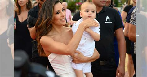 Eva Longoria Hits The Red Carpet With Baby Santi