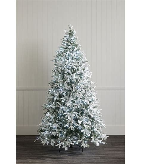 Ft Pre-Lit Flocked Frisco Pine Artificial Christmas Tree,, 47% OFF