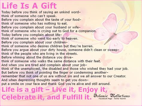 Reflections 4 Muslimahs: Life is a gift