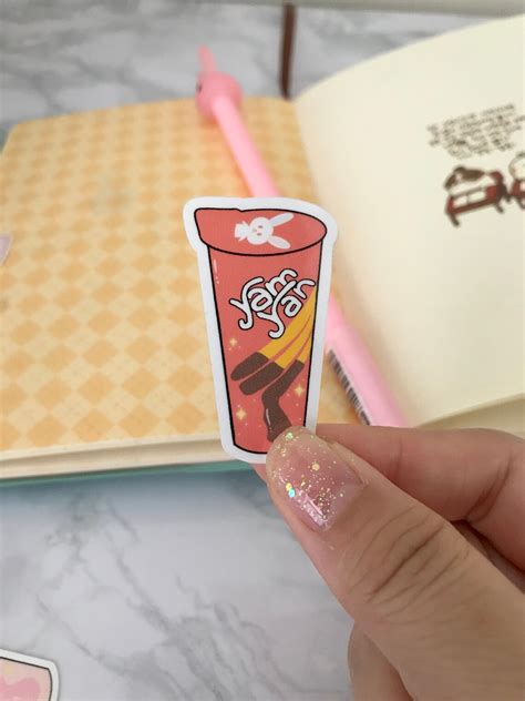 Pocky Stickers Cute Kawaii Asian Snack Stickers Pink Pocky | Etsy