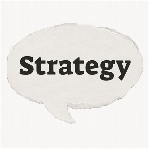 Strategy speech bubble typography | Free Photo - rawpixel