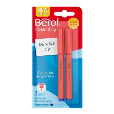 Berol Blue Medium Handwriting Pens 2 Pack, £1 at Wilko | LatestDeals.co.uk