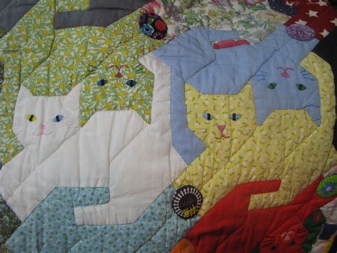 My Quilt Diary: Tessellating cats move on (part 4) | Cat quilt patterns ...