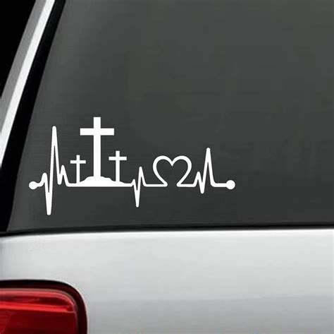 Three Crosses Cross Decal Sticker Jesus Faith Bible Christian Laptop ...