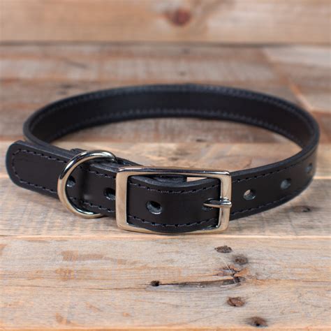 Handmade Black Leather Dog Collar – Yoder Leather Company