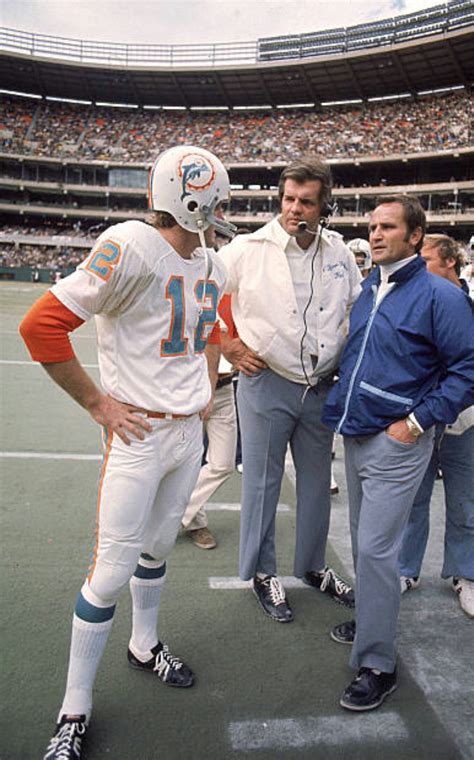 Bob Griese & Head Coach Don Shula - Miami Dolphins Vikings Football ...