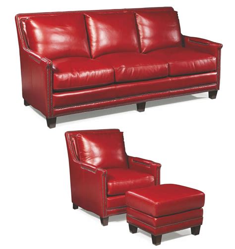 Prescott Supple Red Leather Living Room Set in 2022 | Red leather sofa, Living room leather ...