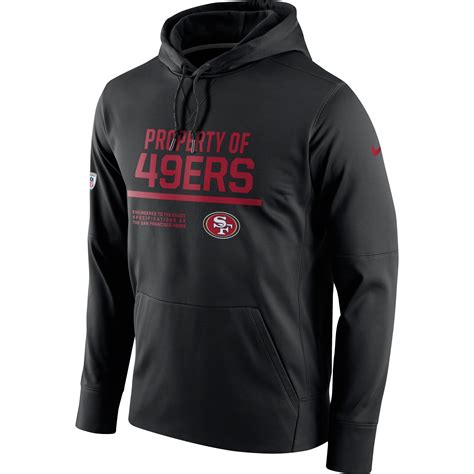 Nike San Francisco 49ers Black Circuit Property Of Performance Pullover ...