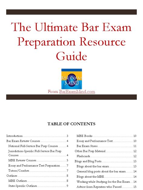 The Ultimate Bar Exam Preparation Resource Guide | PDF | Test (Assessment) | Blog