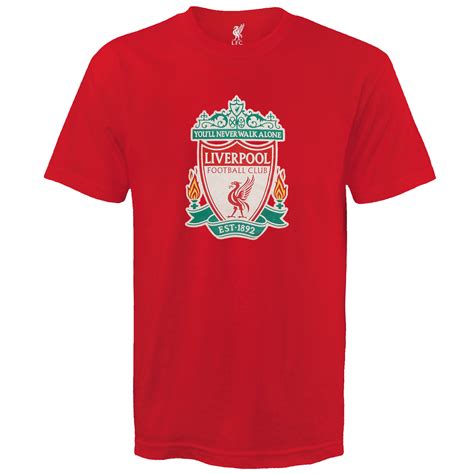 Liverpool FC Official Football Gift Mens Crest T-Shirt | eBay