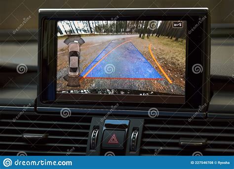 Car Reverse Parking Sensor Camera Rearview Monitor with Dynamic Trajectory Turning Lines and ...